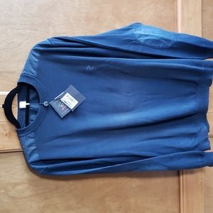 Paul and Shark Sweater. New with tags. Patches on arms and shoulders.Navy!!